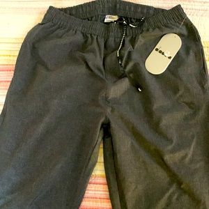 Diadora track pants. Gray, size Medium